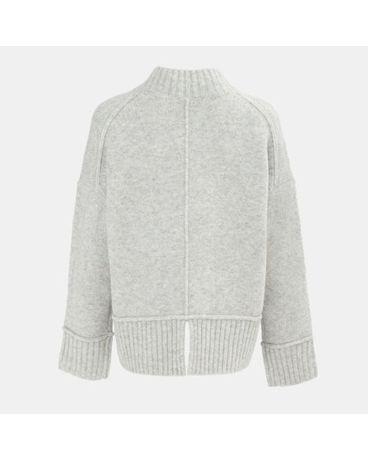 Miso Gray High Neck Jumper