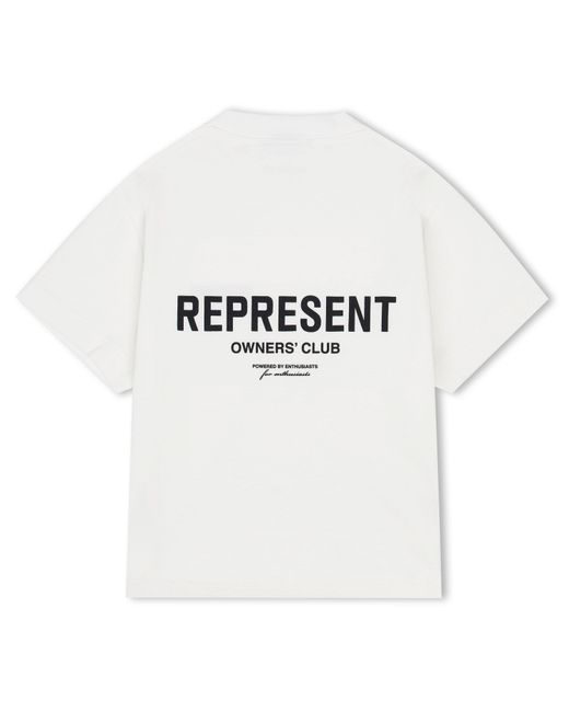 Represent White Rep Mini Oc T-Shirt, Branding Logo