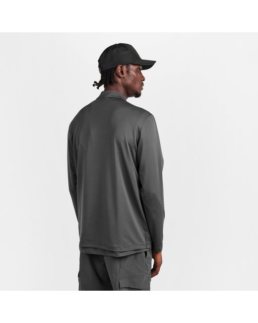 Boss Gray 1/4 Zip Performance Tracksuit Top for men