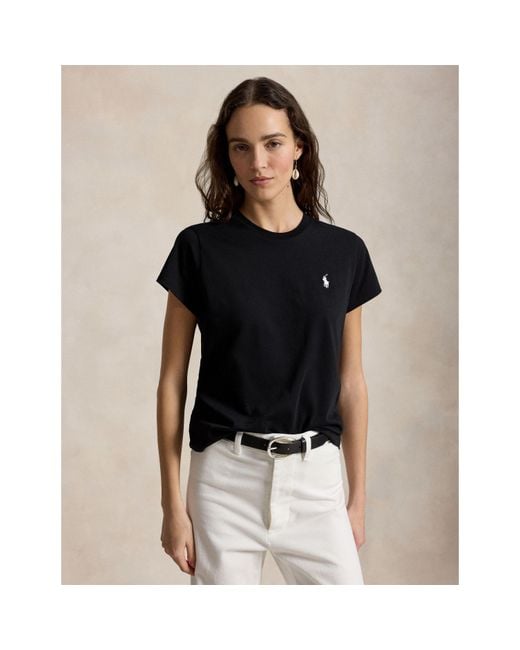 Polo Ralph Lauren Black Round-Neck T-Shirt