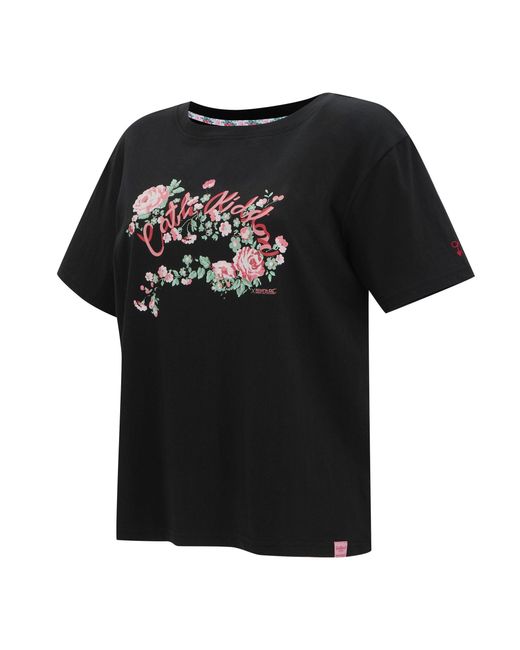 Regatta Black Cath Kidston Oversized T-Shirt