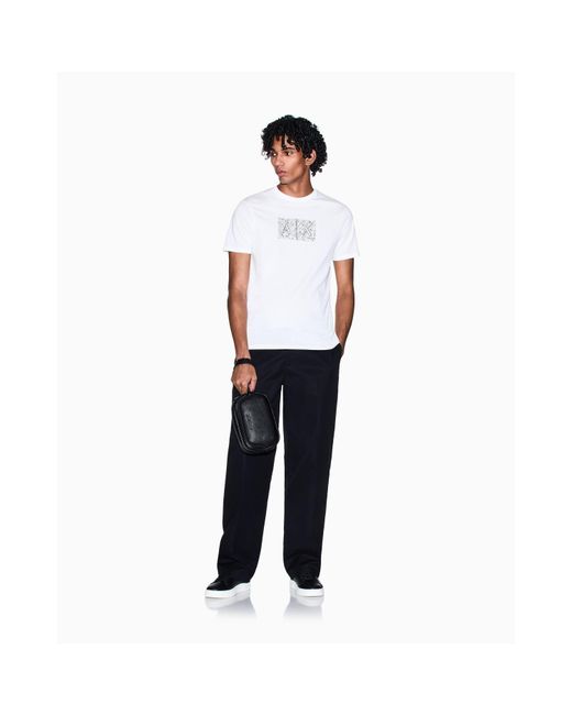ARMANI EXCHANGE White T-Shirt for men