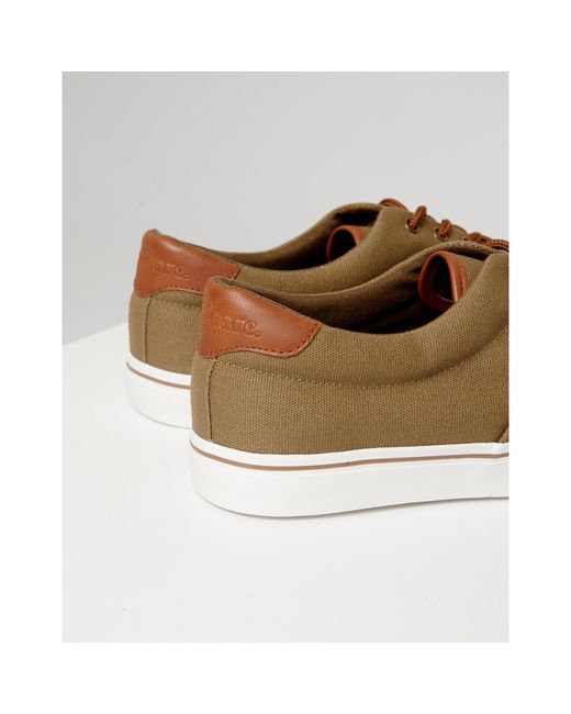 Threadbare Brown Casual Low-Top Trainers for men
