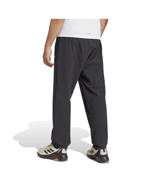 Adidas Gray Multi Essentials Stretch Joggers for men