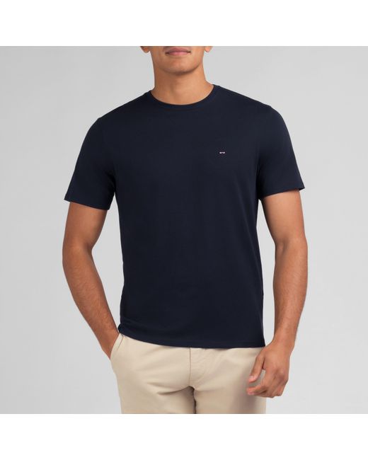Eden Park Blue Light Pima Cotton T-Shirt for men