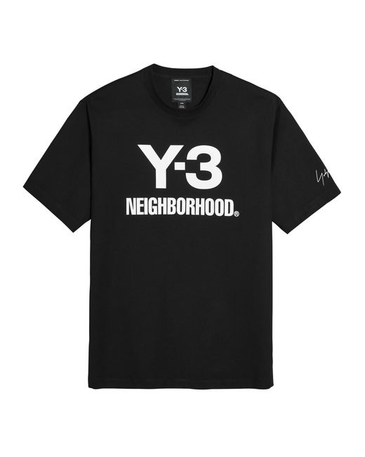 Y-3 Black X Neighborhood Logo T-Shirt for men
