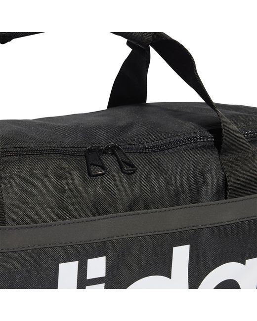 Adidas Black Essentials Linear Duffle Bag Small
