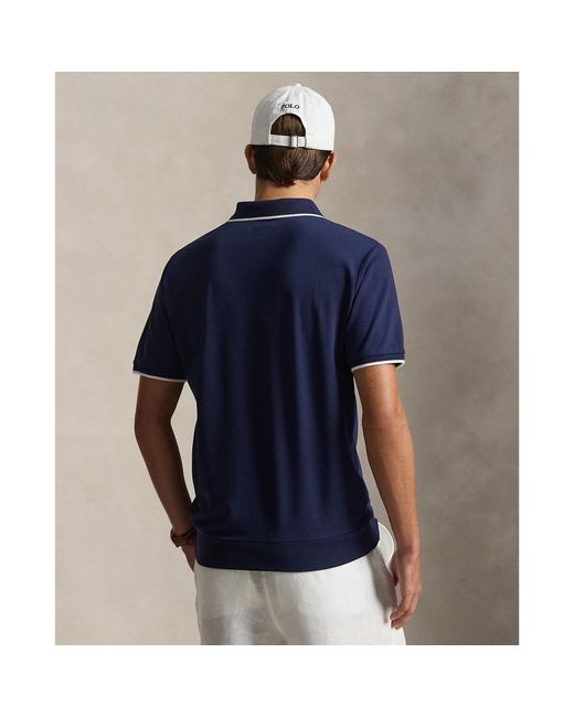 Polo Ralph Lauren Blue Short Sleeve Polo Shirt for men