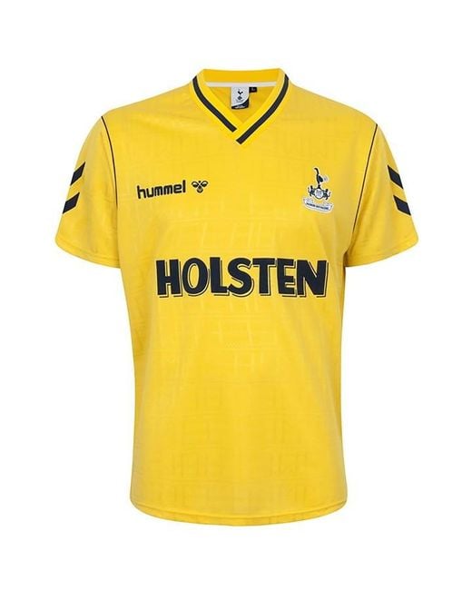 Hummel Yellow Tottenham Hotspur Away Shirt 1988 Adults for men