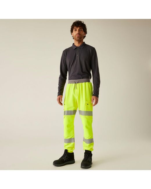 Regatta Yellow Hi-Vis Prolite Stretch Jogger for men