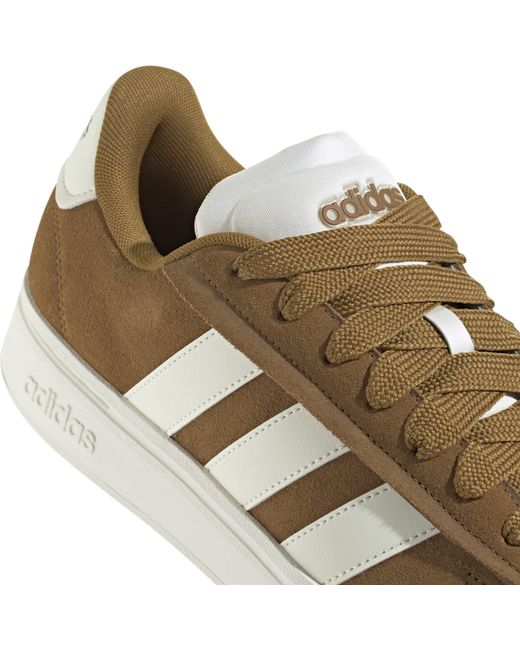 Adidas Brown Grand Court Alpha Low-Top Trainers for men