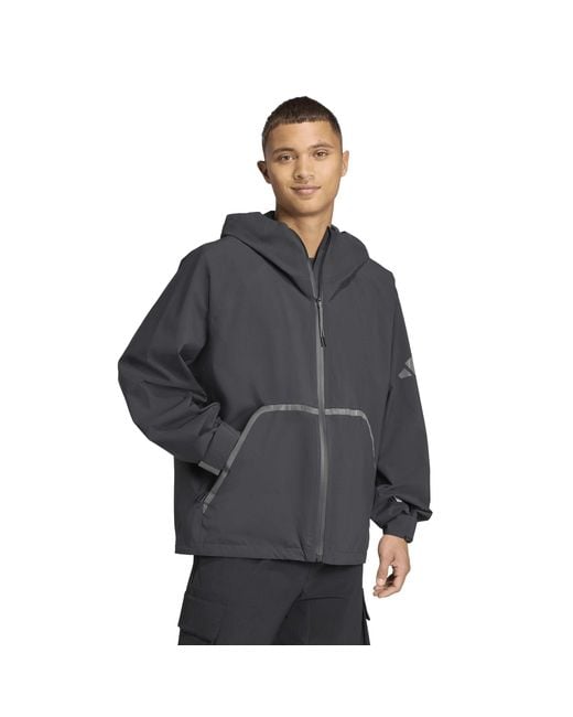 Adidas Black Myshelter Rain Anorak for men