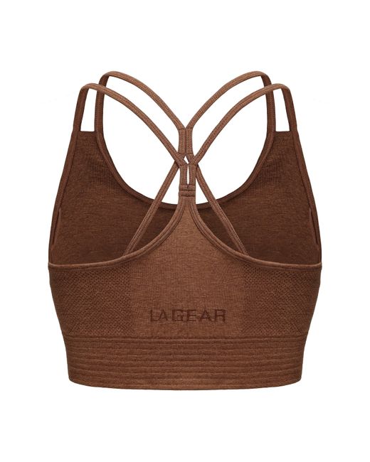 La Gear Brown Seamless Bra