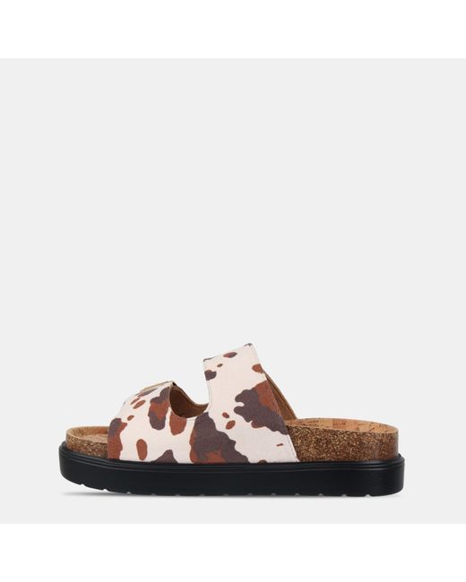 Biba Brown Two Strap Sandals