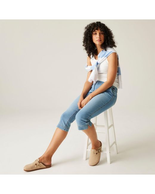 Regatta Blue Bayletta Capri Trousers
