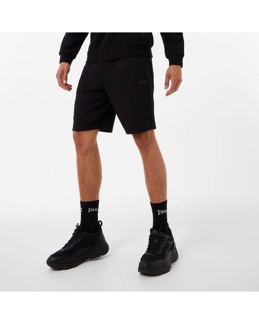 Everlast Black Premium Jersey Shorts for men