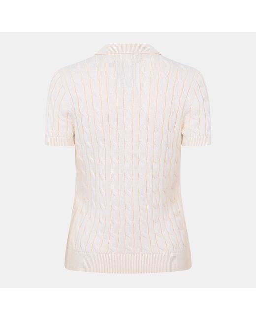 Ralph Lauren White Lrl Natrissa Knt Plo Ld61