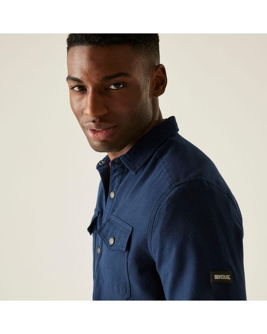 Regatta Blue Spennith Shacket for men