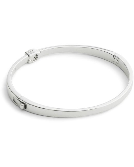 COACH White C Hinge Bangle