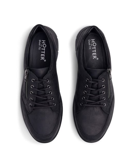 Hotter Blue Finn Wide Fit Shoes for men