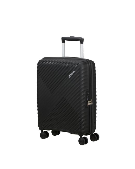 American Tourister Black Diablast Spinner 55X40X20Cm Tsa Cabin Hard Suitcase