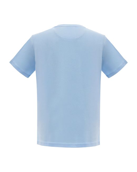 Pretty Green Blue Regular Fit Swirl Logo T-Shirt for men