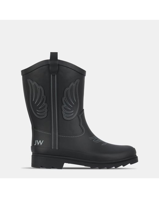 Jack Wills Black Cowboy Waterproof Wellingtons