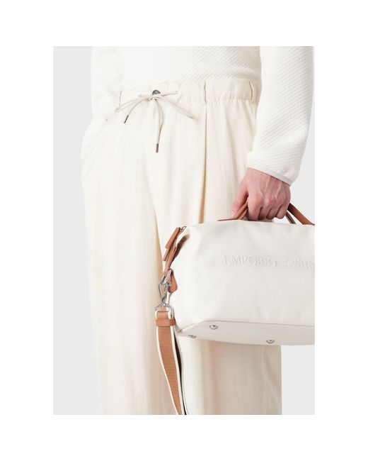Emporio Armani White Trousers for men