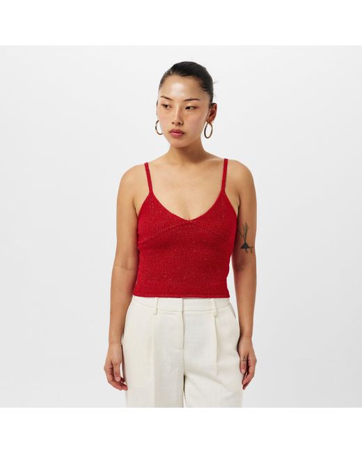Asta Resort Red Carolina Lightweight Cami Top