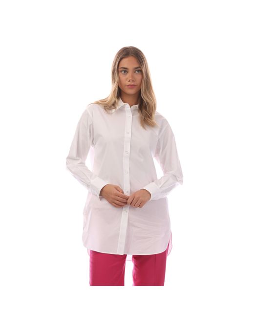 Boss Pink Bacora Long-Sleeve Blouse