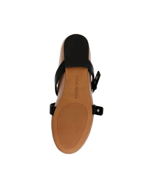 Steve Madden Black Baylen Flat Slippers