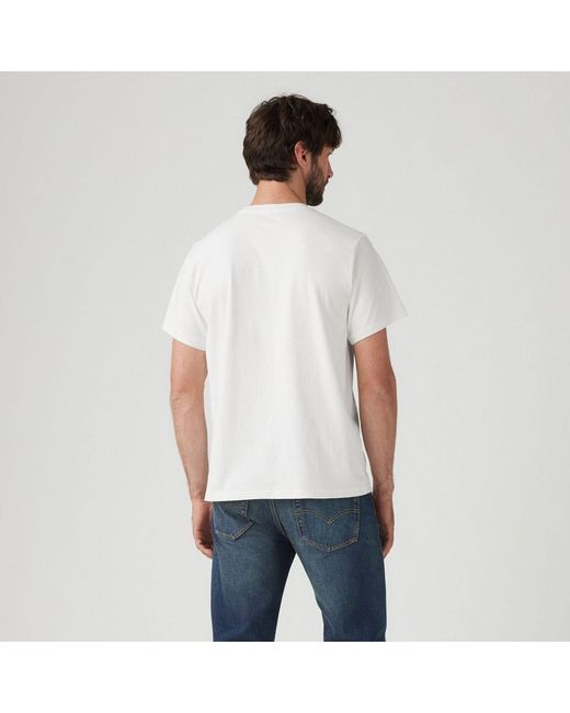Levi's White Relaxed Boxtab T-Shirt for men
