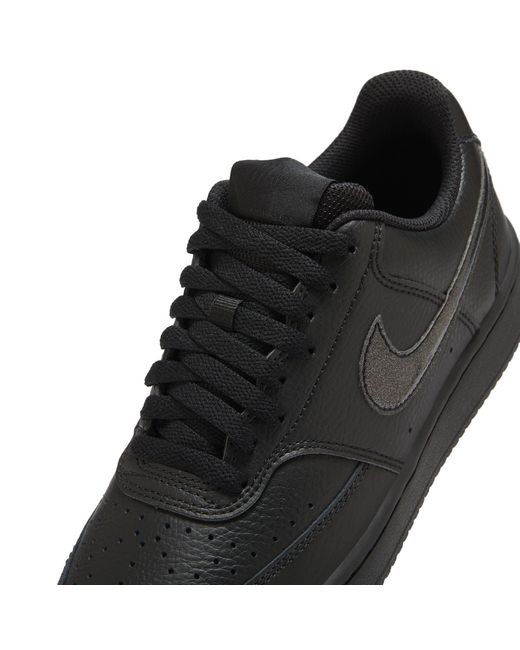 Nike Black Court Vision Low Next Nature Trainers