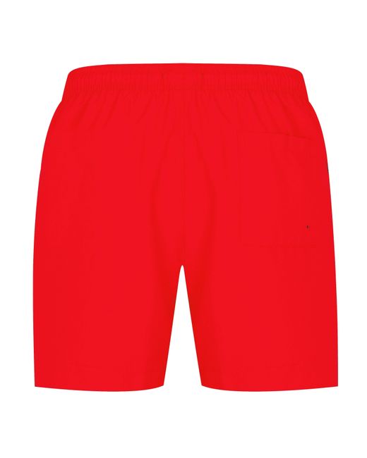 Calvin Klein Red Large Logo Shorts for men