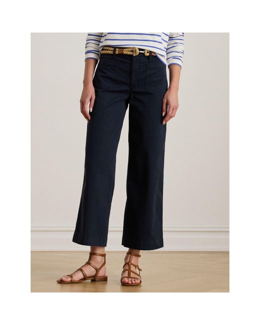 Ralph Lauren Blue Yurshane Straight Leg Trouser