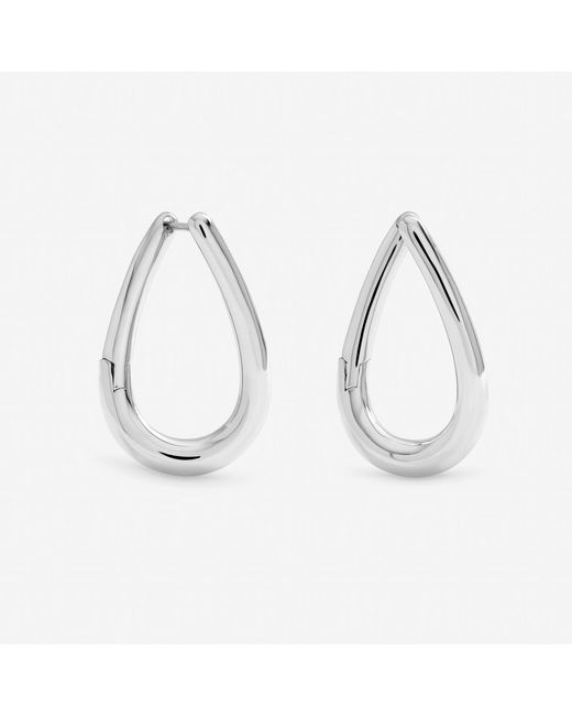 Jon Richard Metallic Plated Twist Hoop Earrings