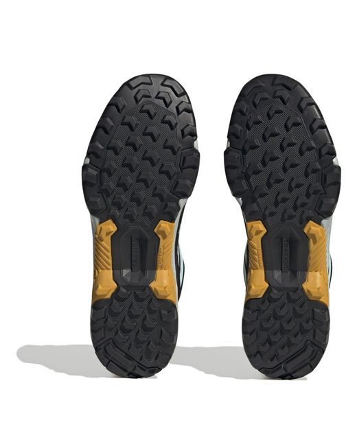 Adidas Blue Waterproof Trail Mid Hiking Shoes for men