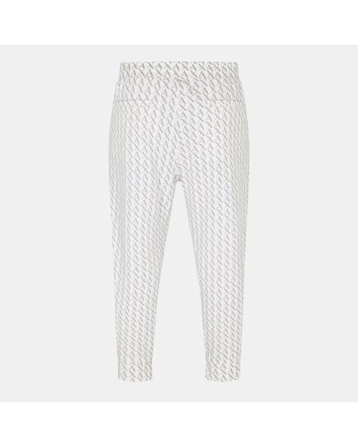 ARMANI EXCHANGE White Closed Cuff Woven Joggers for men