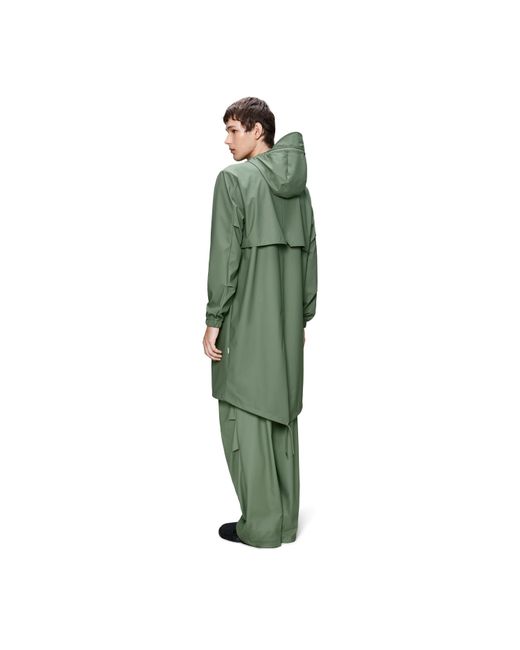 Rains Green Fishtail Waterproof Jacket