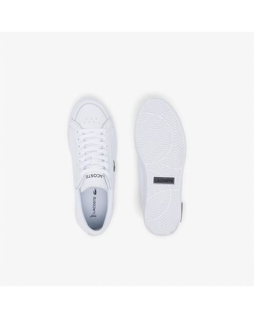 Lacoste White Powercourt Trainers