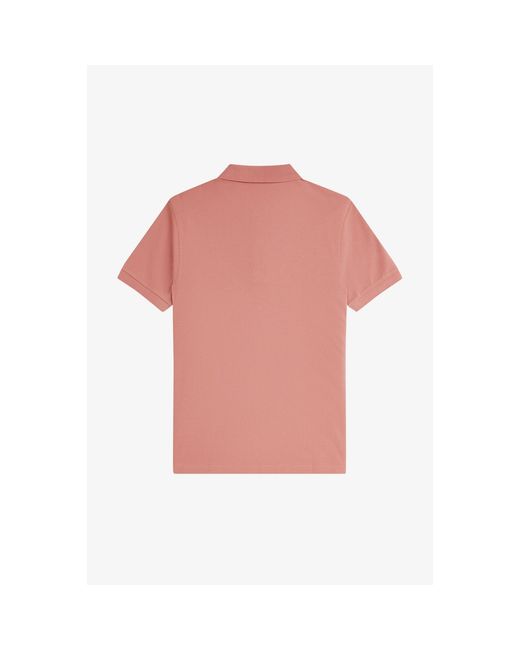Fred Perry Pink Plain Polo Shirt for men
