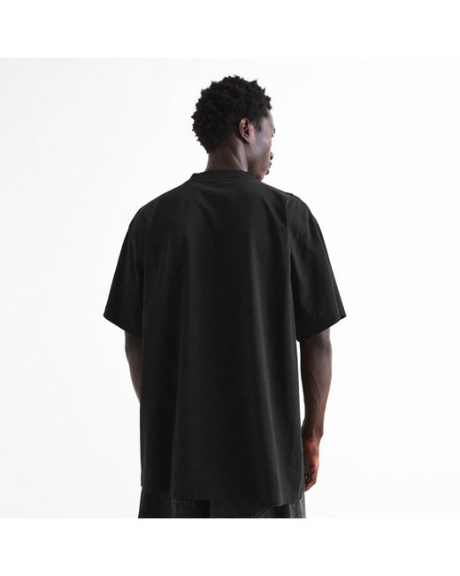 Balenciaga Black Bal Sticker Tee Sn64 for men