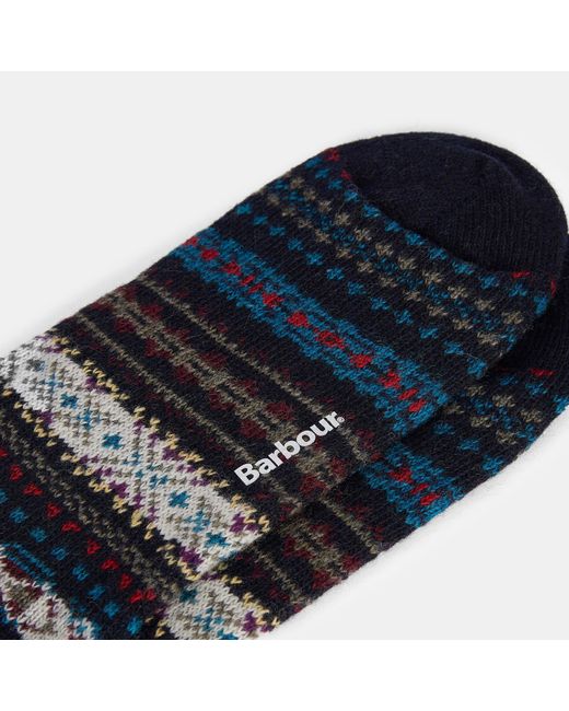 Barbour Blue Boyd Crew Socks for men