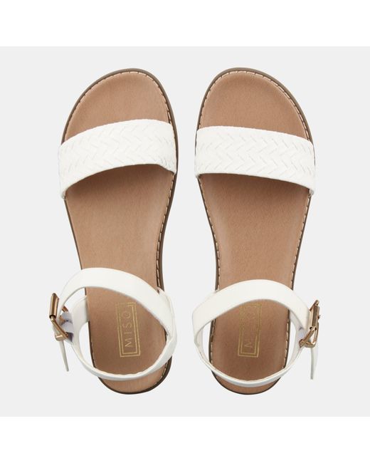Miso Natural Interweave Flat Sandals