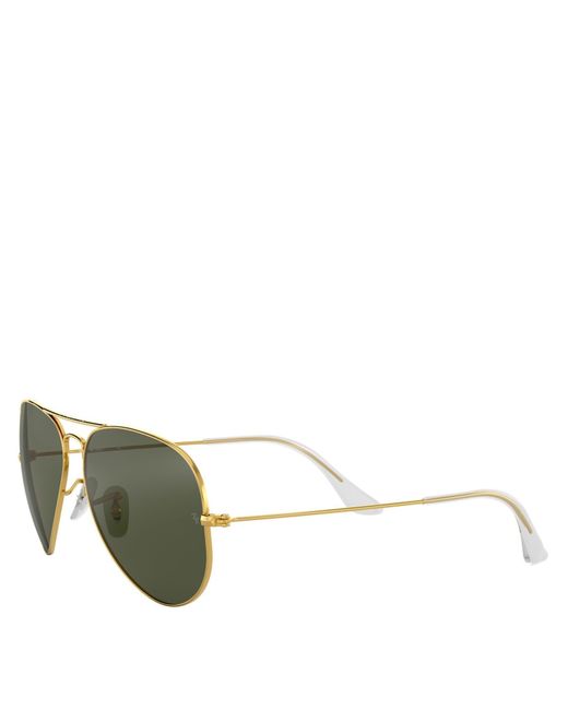 Ray-Ban Green Large Aviator Sunglasses