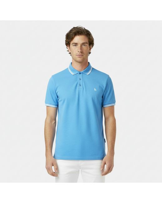 Jack Wills Blue Edgeware Tipped Polo for men