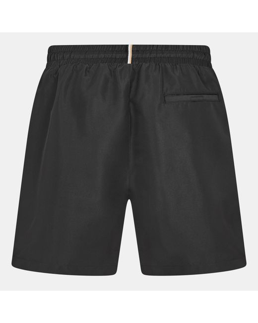 Boss Black Swim Shorts With Logo Detail (Stormfish) for men