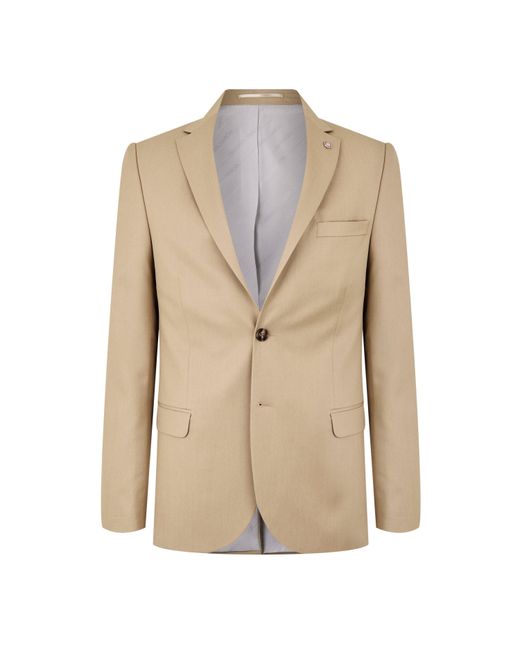 Twisted Tailor Natural Ellroy Slim Fit Jacket for men