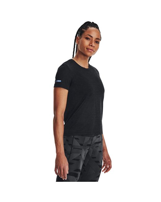 Under Armour Black Seamless Stride Short-Sleeve Performance Running Top