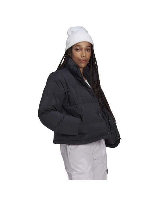 Adidas Black Lightweight Puffer Jacket